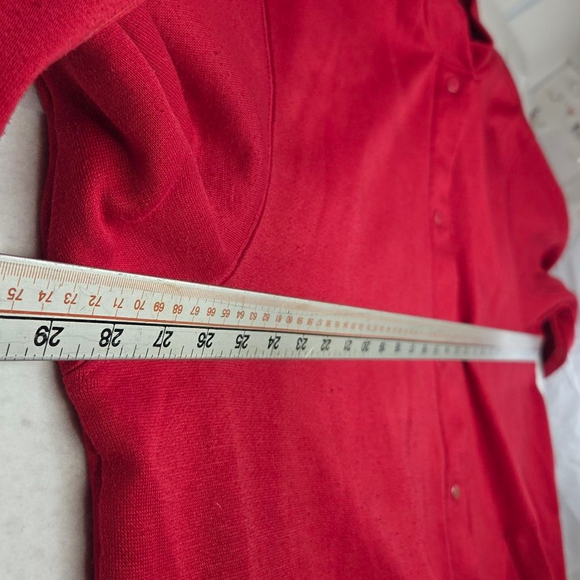 Women's Blair Red Cardigan 3XL - Picture 9 of 11